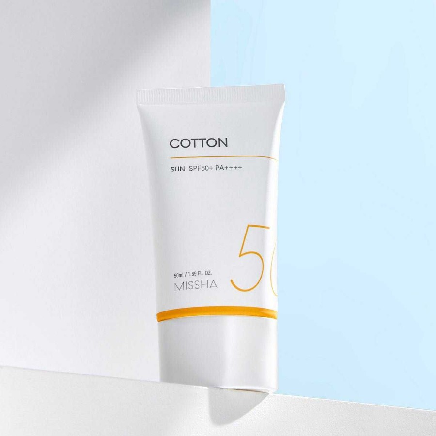 Missha Protectores Solares Faciales | Protector Solar Missha All Around Safe Block Cotton Sun 50Ml