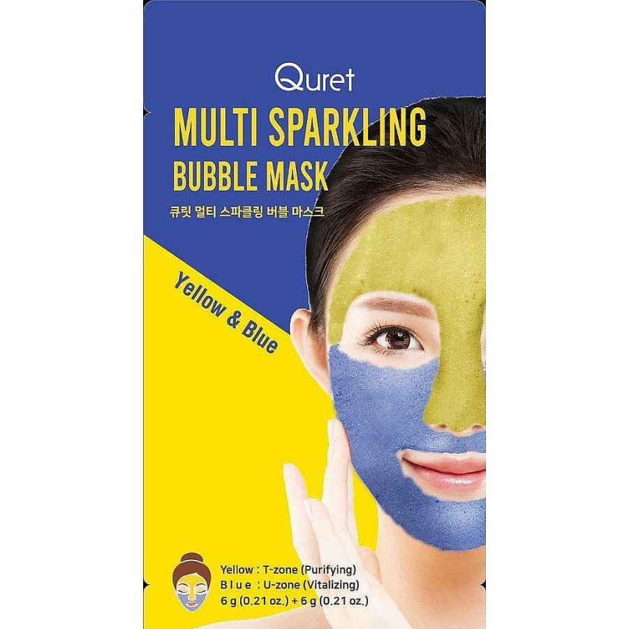 Quret Piel Mixta | Mascarilla Facial Quret Multi Sparkling Bubble 6G + 6G