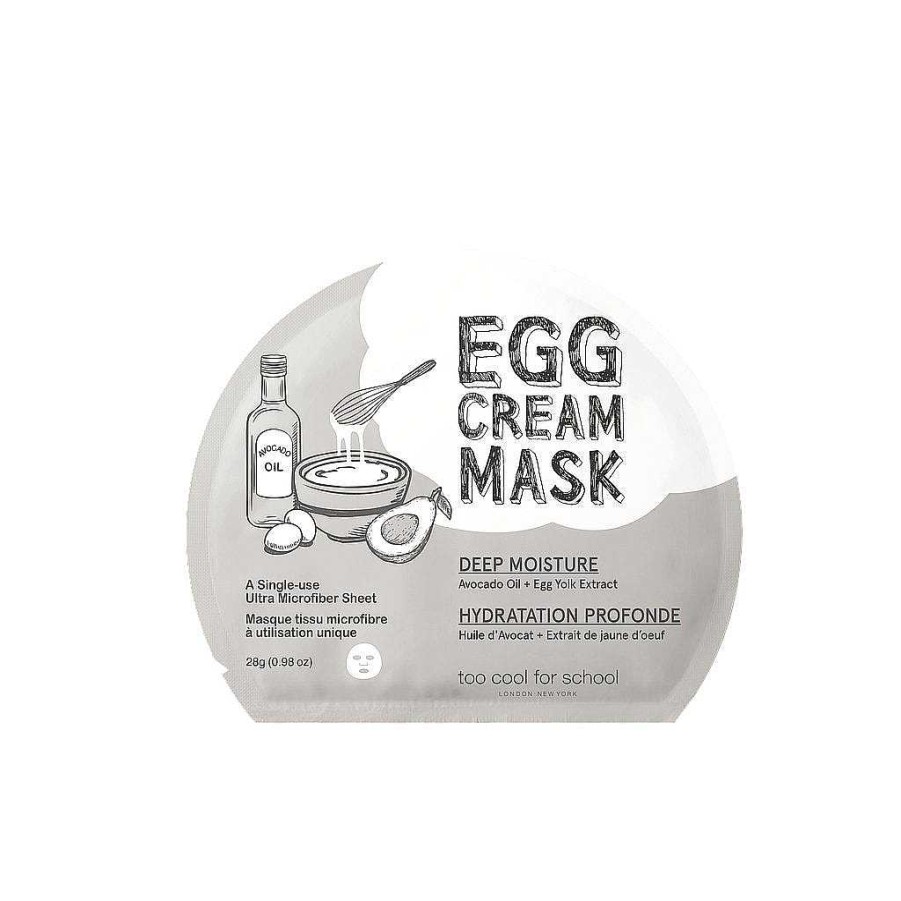 Too cool for school Mascarilla Facial | Mascarilla Facial Tcfs Egg Cream Mask Deep Moisture