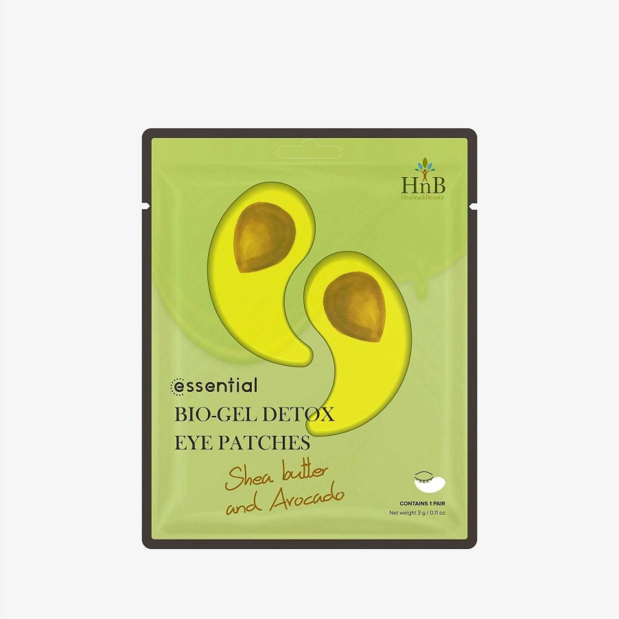 HNB Parches | Parches Para El Contorno De Ojos Hnb Bio-Gel Detox Eye Patches (Shea Butter & Avocado) 3G