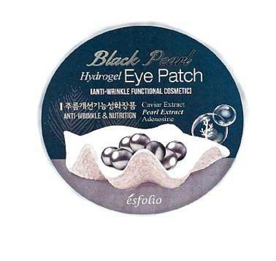 Esfolio Parches | Parches Para El Contorno De Ojos Esfolio Black Pearl Hydrogel Eye Patch