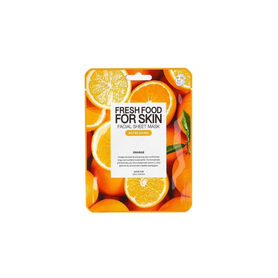 Farm Skin Mascarilla Facial | Mascarilla Facial Farm Skin Fresh Food For Skin Facial Sheet Mask (Orange) 25Ml