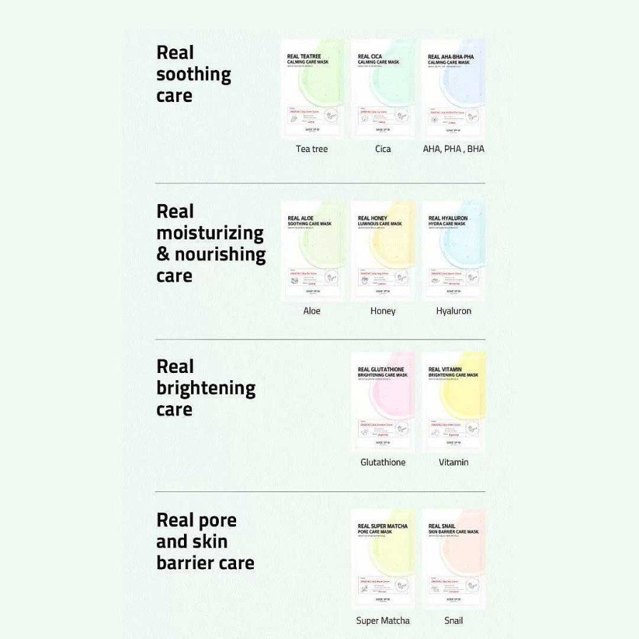 Some by Mi Exfoliante Facial | Mascarilla Facial Some By Mi Real Aha-Bha-Pha Calming Care Mask 20G