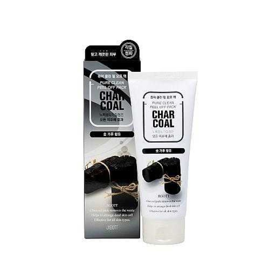 Jigott Mascarilla Facial | Mascarillas Jigott Charcoal Pure Clean Peel Off Pack 180 Ml