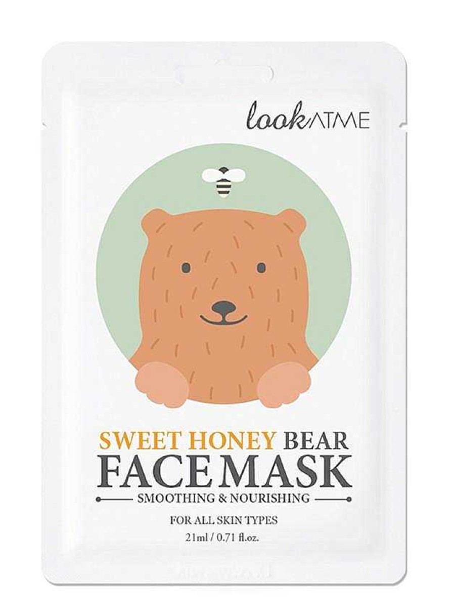 Look at Me Mascarilla Facial | Mascarilla Facial Look At Me Sweet Honey Bear Face Mask