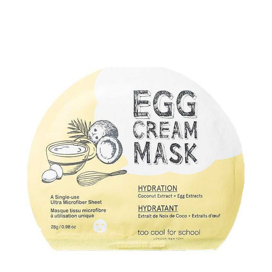 Too cool for school Mascarilla Facial | Mascarilla Facial Tcfs Egg Cream Mask Hydration 28G