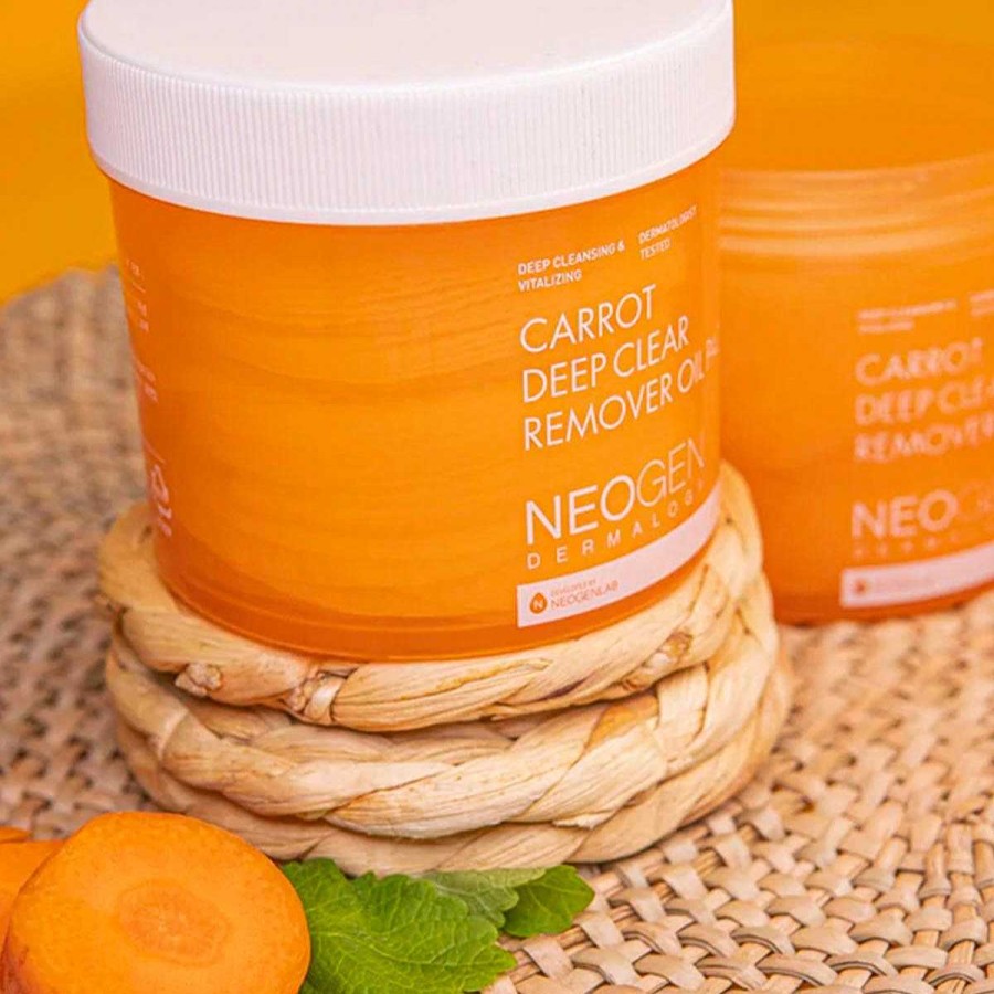 Neogen Exfoliante Facial | Discos Desmaquillantes Neogen Dermalogy Carrot Deep Clear Oil Pad 60Ud