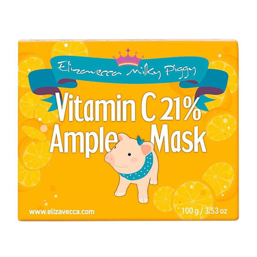 Elizavecca Mascarilla Facial | Mascarilla Facial Elizavecca Milky Piggy Vitamin C 21% Ample Mask 100Ml