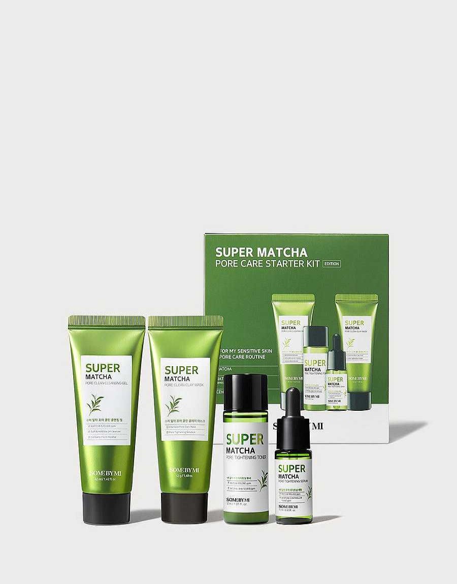 Some by Mi T Nico Facial | Set Some By Mi Super Matcha Pore Care Starter Kit 42Ml+42G+30Ml+10Ml