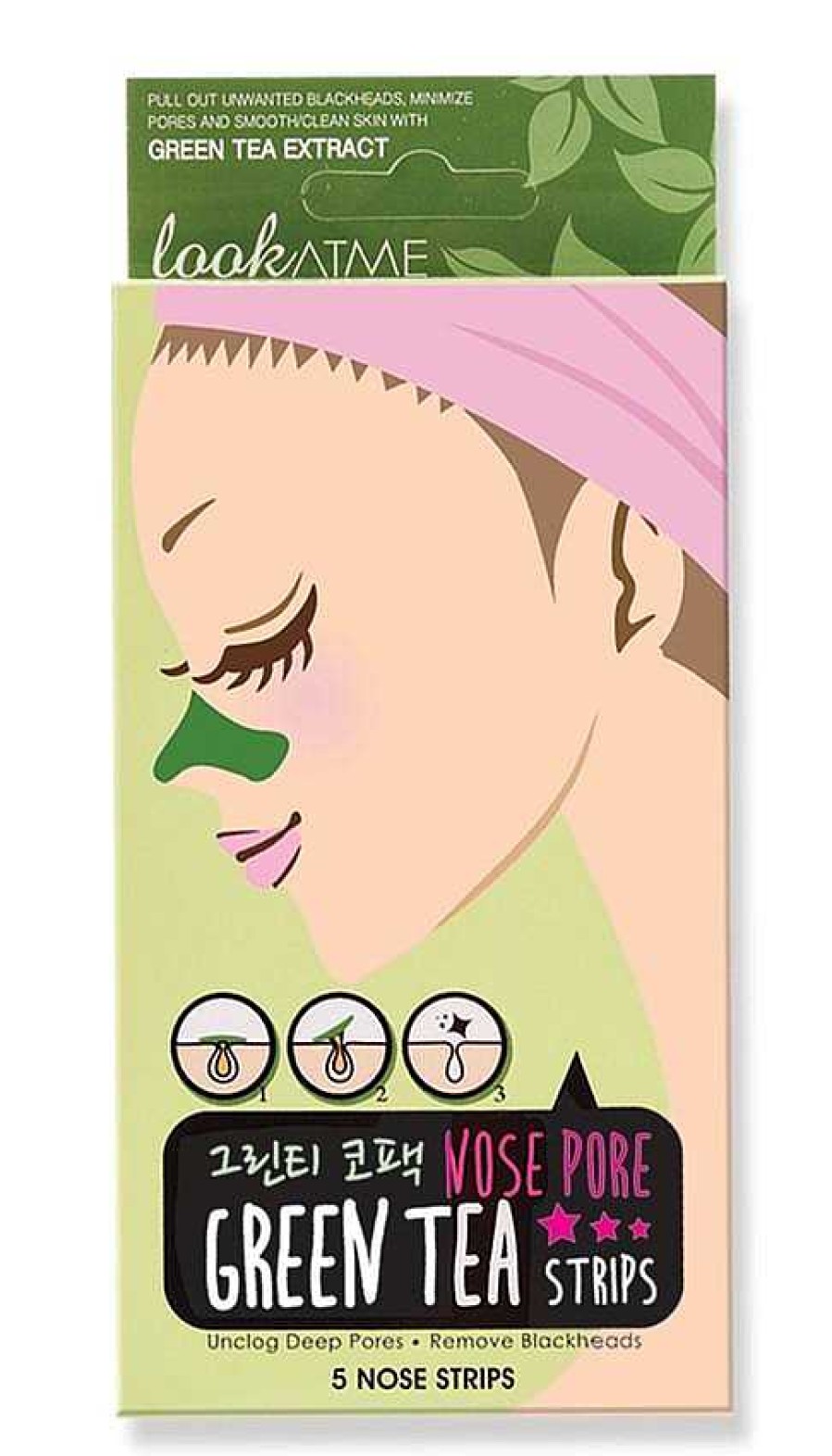 Look at Me Parches | Parches Para Nariz Look At Me Nose Pore Strips Green-Tea