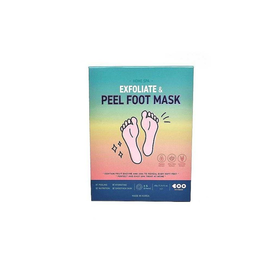 Dearboo Cuidado De Pies | Mascarilla De Pies Dearboo Home Spa Exfoliate & Peel Foot Mask