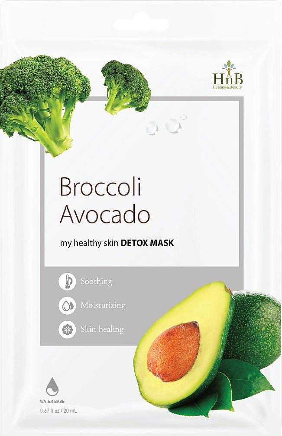 HNB Mascarilla Facial | Mascarilla Facial Hnb Broccoli Avocado Detox Mask