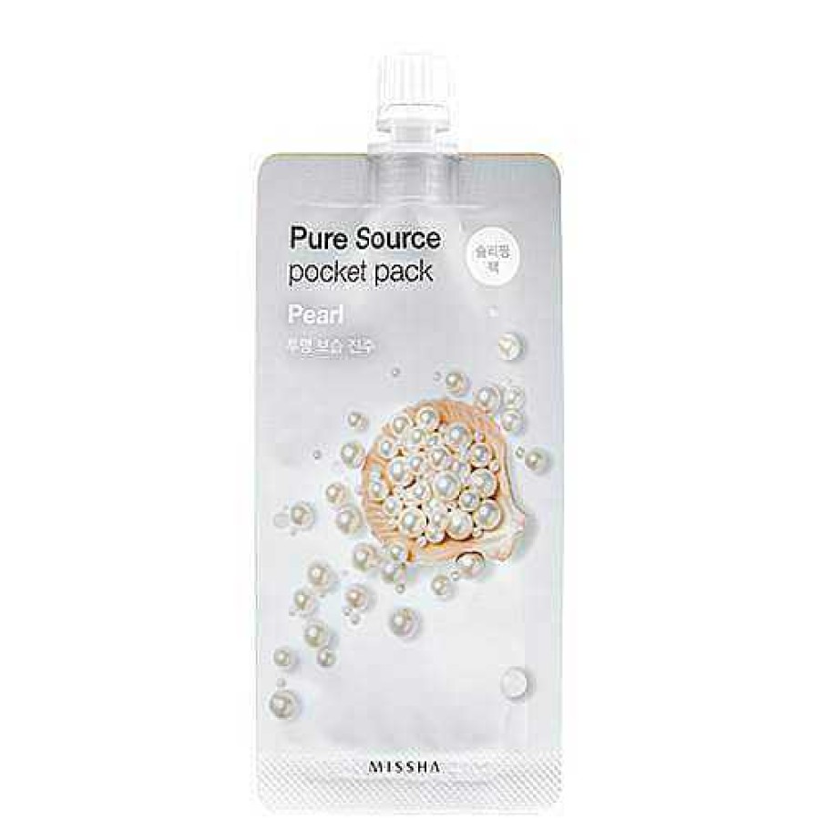 Missha Mascarilla Facial | Mascarilla Facial Missha Pure Source Pocket Pack Pearl