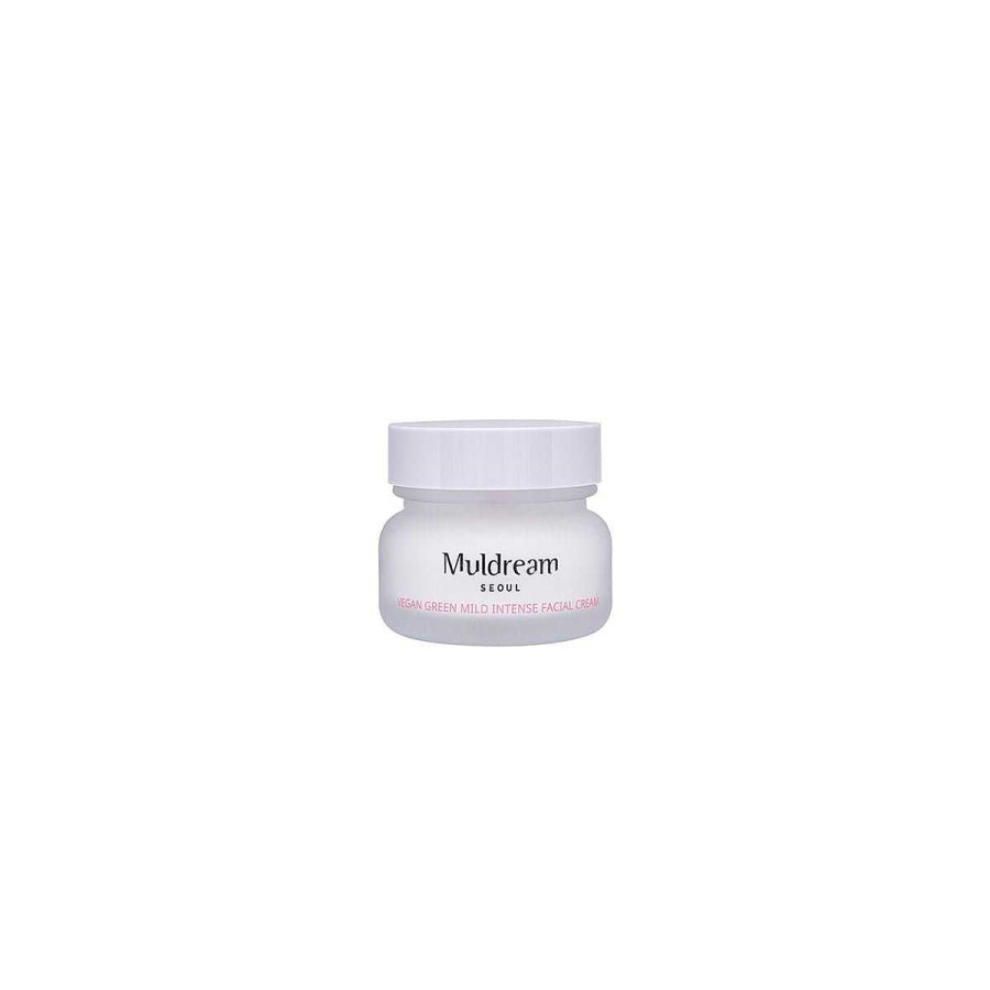 Muldream Hidratante Facial | Crema Facial Muldream Vegan Green Mild Intense Facial Cream 60Ml