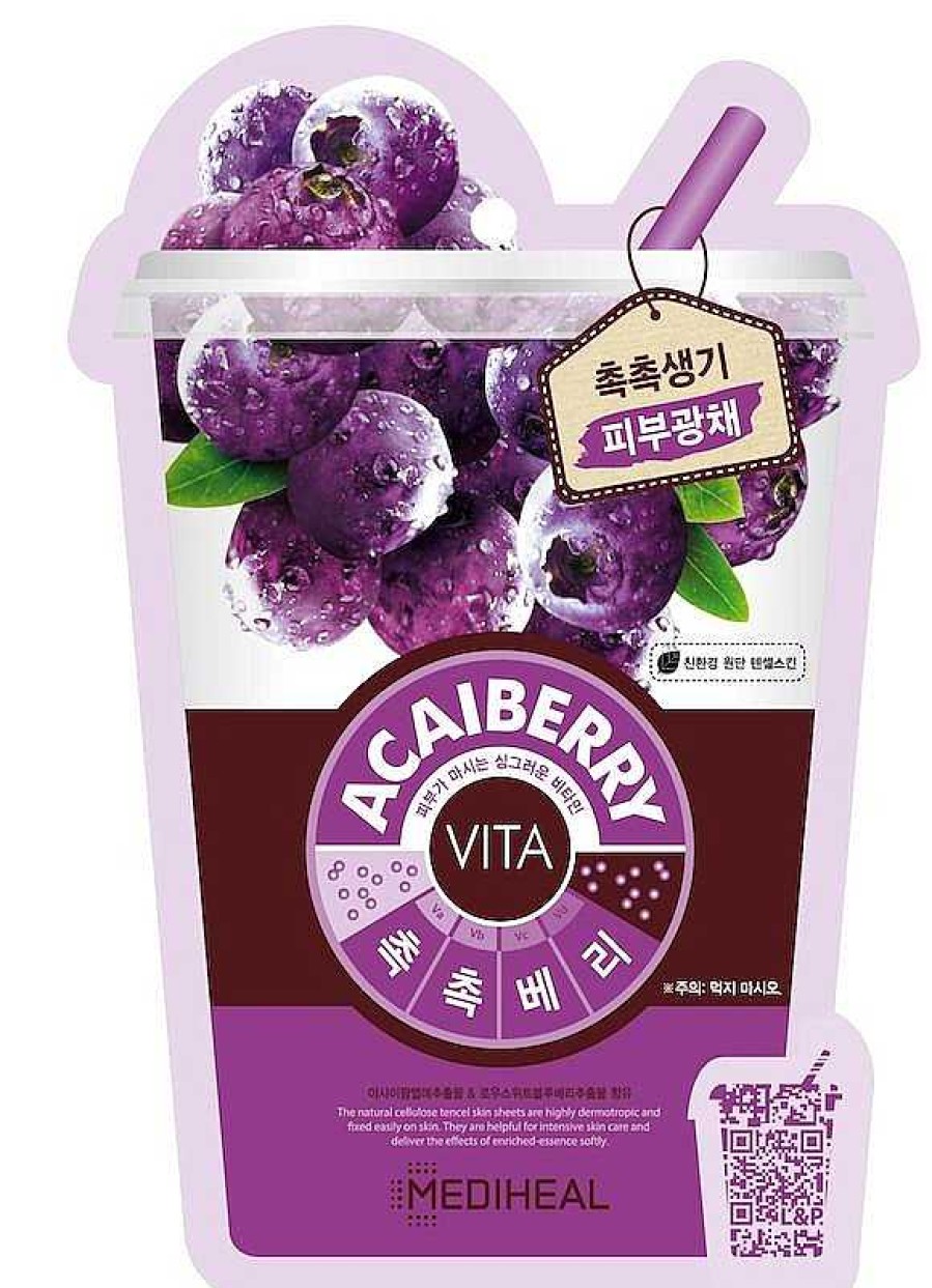 Mediheal Mascarilla Facial | Mascarilla Facial Acaiberry Vita Mask