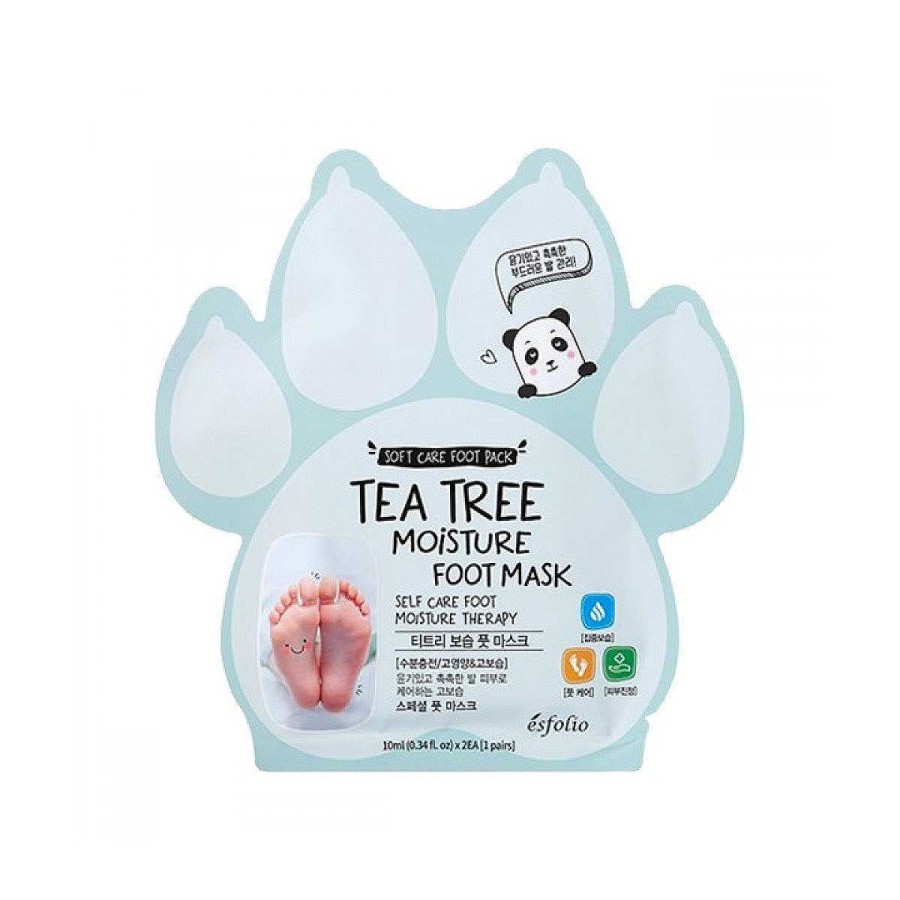 Esfolio Cuidado De Pies | Mascarilla Para Pies Tea Tree Moisture Foot Mask