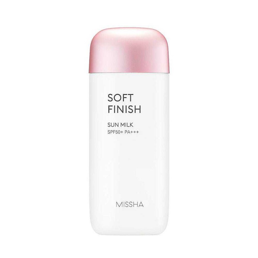 Missha Protectores Solares Faciales | Protector Solar Missha All Around Safe Block Soft Finish Sun Milk Spf50+ Pa+++ 70Ml