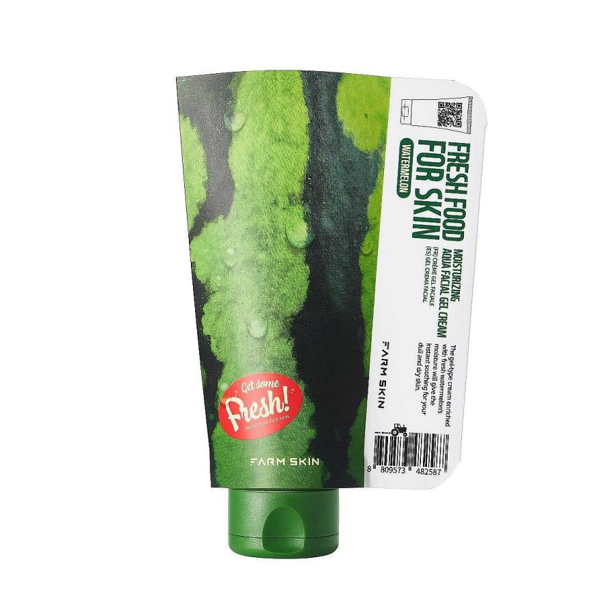 Farm Skin Piel Seca | Crema Facial Farm Skin Fresh Food For Skin Watermelon Moisturizing Aqua Facial Gel Cream 70Ml