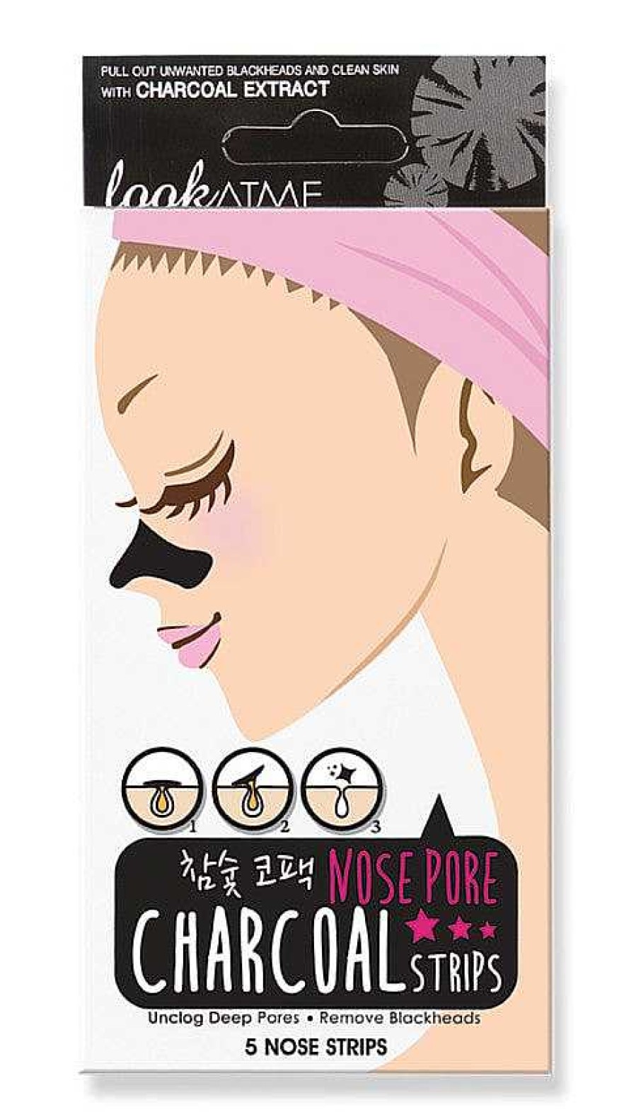 Look at Me Parches | Parches Para Nariz Look At Me Nose Pore Strips Charcoal