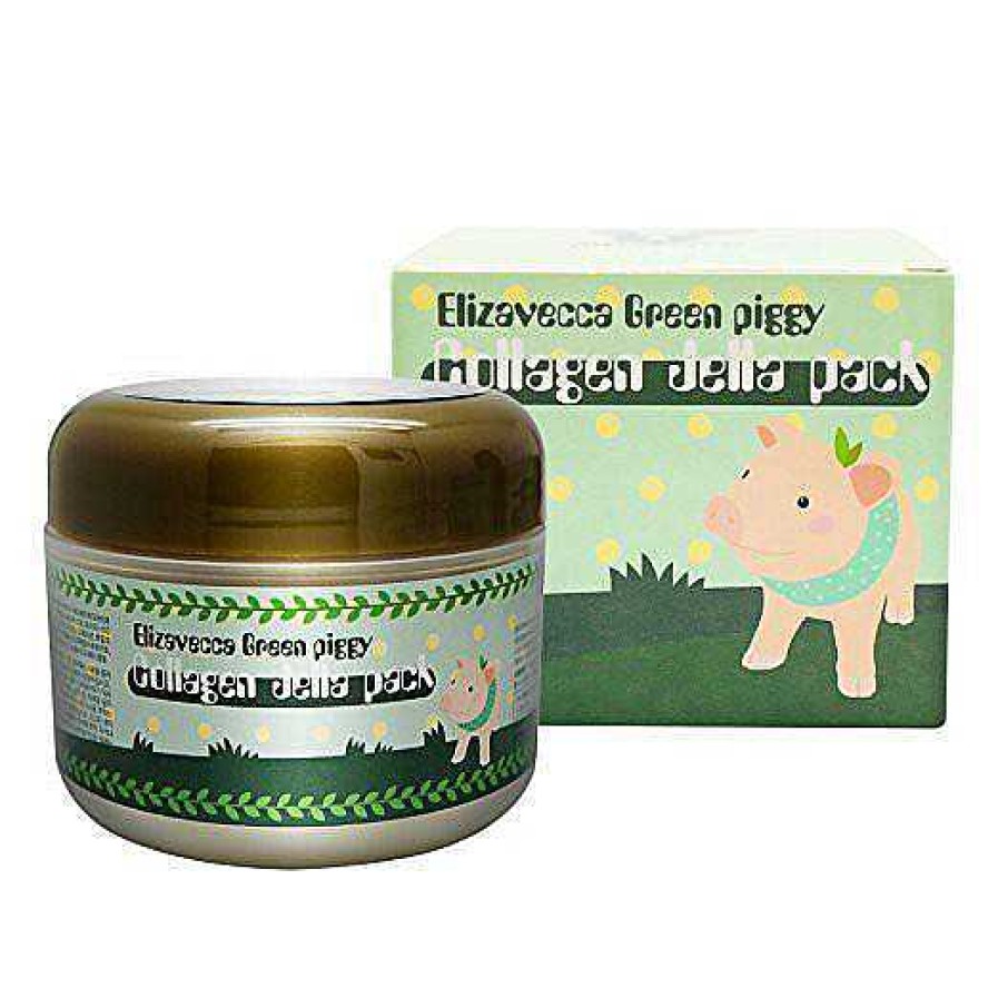 Elizavecca Mascarilla Facial | Mascarilla Facial Elizavecca Green Piggy Collagen Jella Pack 100G