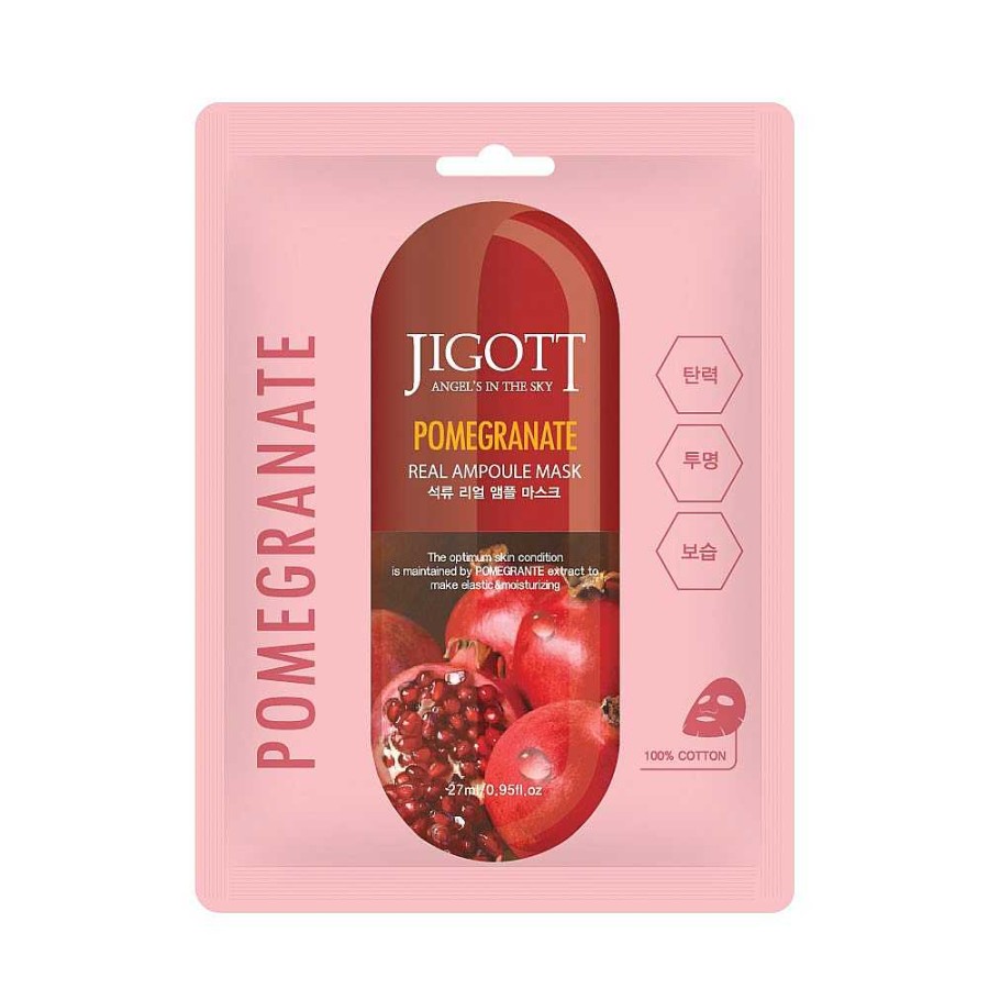 Jigott Mascarilla Facial | Mascarilla Facial Jigott Pomegranate Real Ampoule Mask