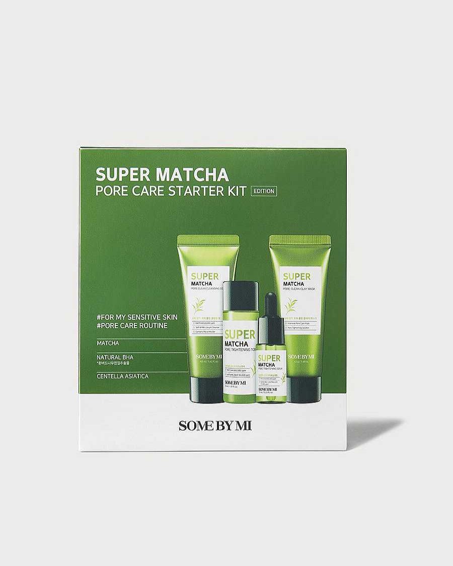 Some by Mi T Nico Facial | Set Some By Mi Super Matcha Pore Care Starter Kit 42Ml+42G+30Ml+10Ml