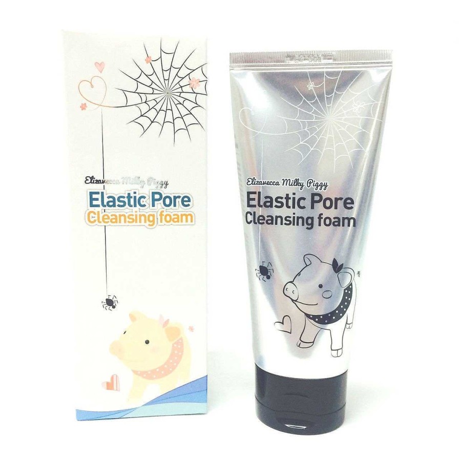 Elizavecca Espumas Limpiadoras | Limpiador Y Mascarilla Facial Elizavecca Milky Piggy Elastic Pore Cleansing Foam 120 Ml