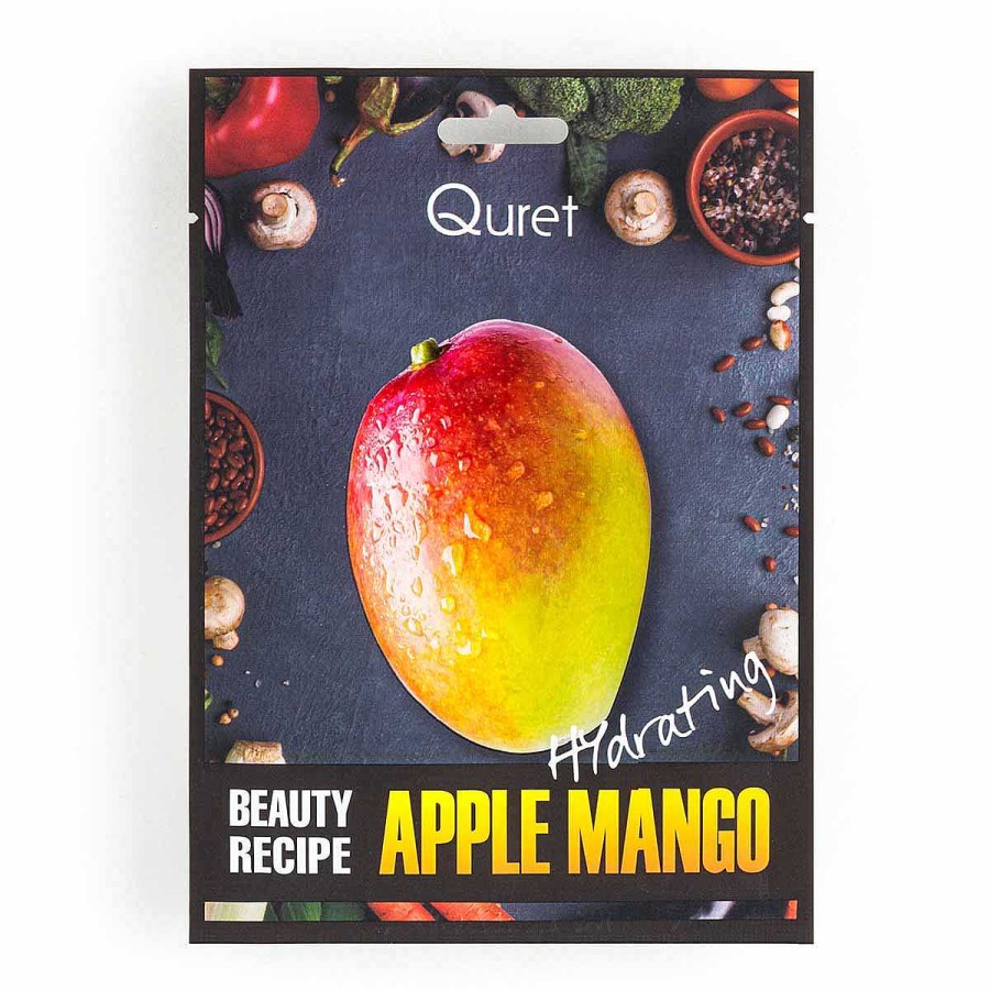 Quret Mascarilla Facial | Mascarilla Facial Quret Beauty Recipe Mask Apple Mango[Hydrating] 25G