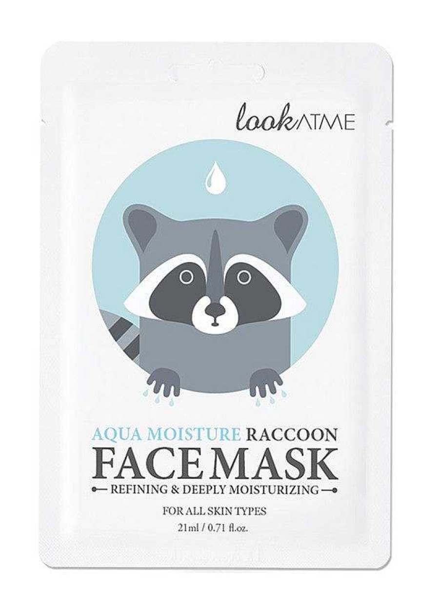 Look at Me Mascarilla Facial | Mascarilla Facial Look At Me Aqua Moisture Raccoon