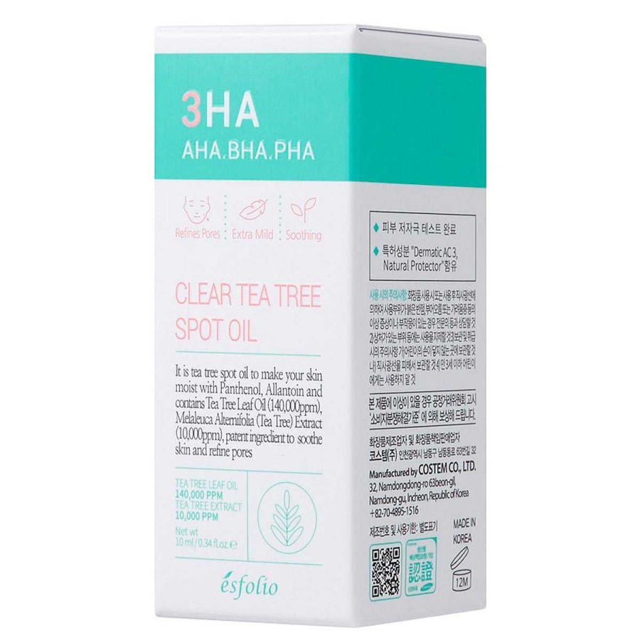 Esfolio Piel Mixta | Aceite Para Tratamiento Localizado Esfolio 3Ha Clear Tea Tree Spot Oil 10Ml