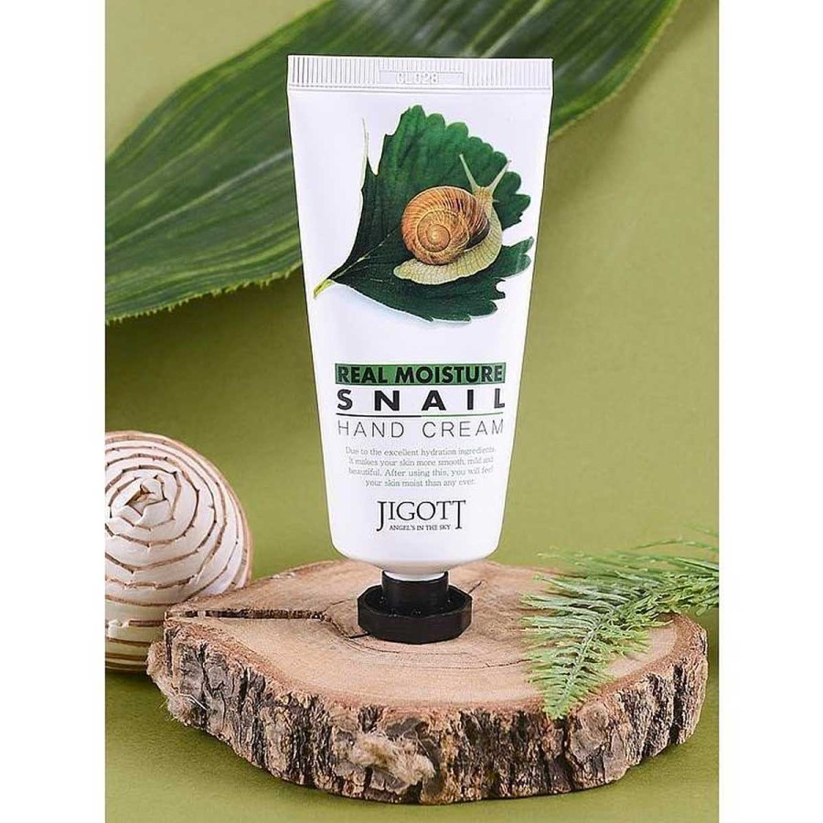 Jigott Crema De Manos | Crema De Manos Jigott Real Moisture Snail Hand Cream