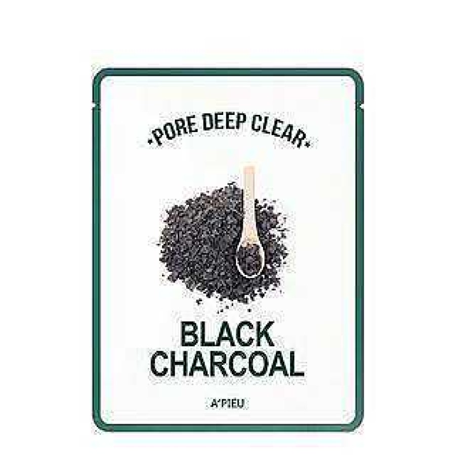 A'pieu Mascarilla Facial | Mascarilla A'Pieu Pore Deep Clear Black Charcoal Mud Mask 25G