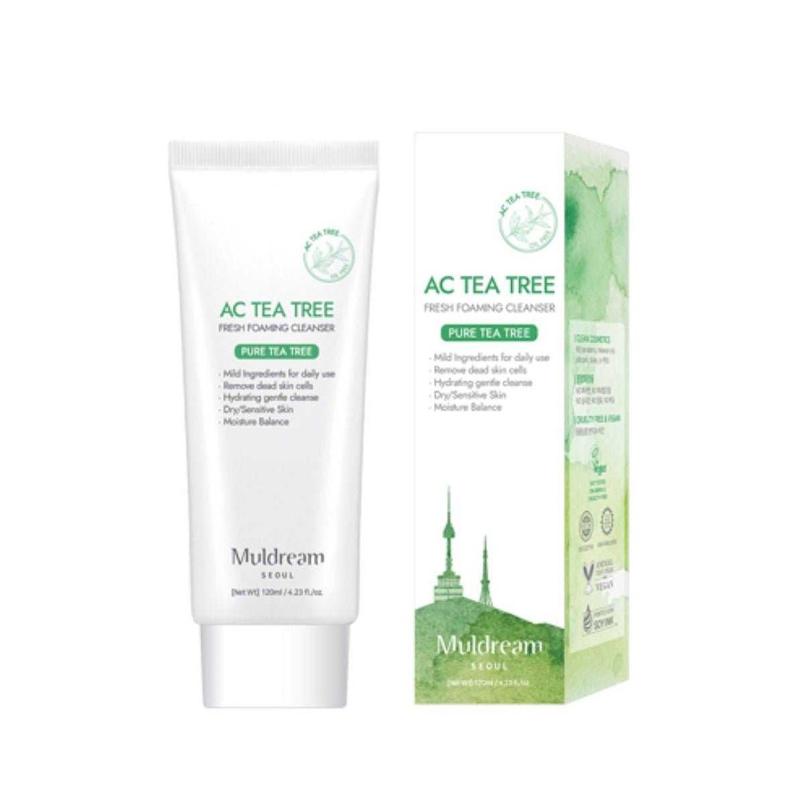 Muldream Espumas Limpiadoras | Espuma Limpiadora Muldream Ac Tea Tree Fresh Foaming Cleanser 120Ml