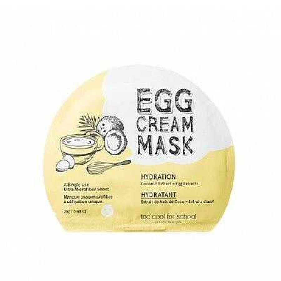 Too cool for school Mascarilla Facial | Mascarillas Faciales Tcfs Egg Cream Mask Hydration Set 28Gx5