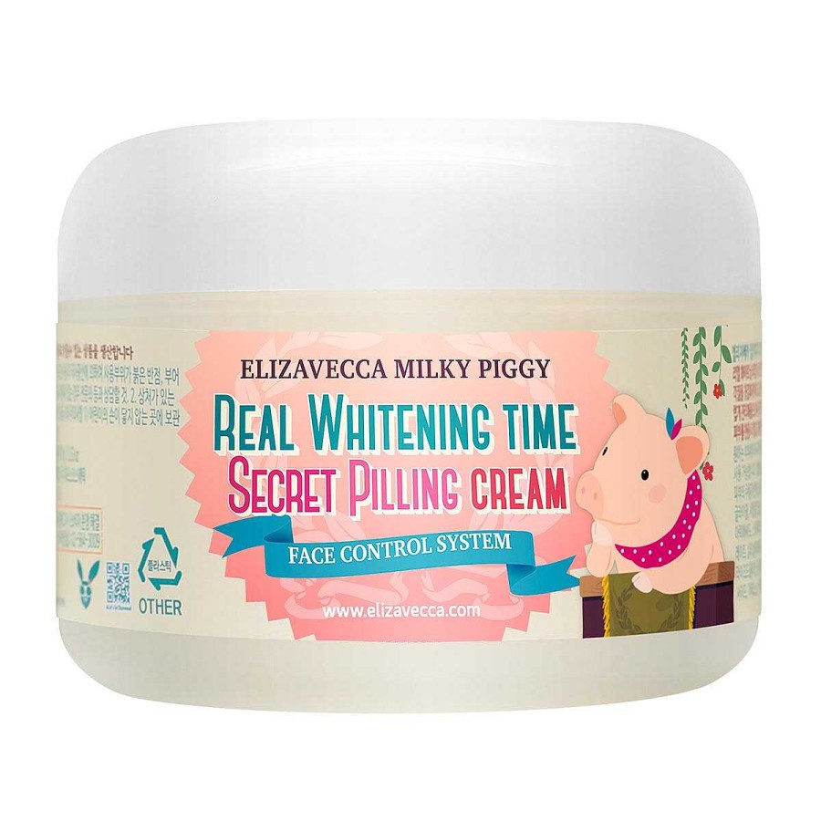 Elizavecca Exfoliante Facial | Exfoliante Facial Elizavecca Milky Piggy Real Whitening Time Secret Pilling Cream 100Ml