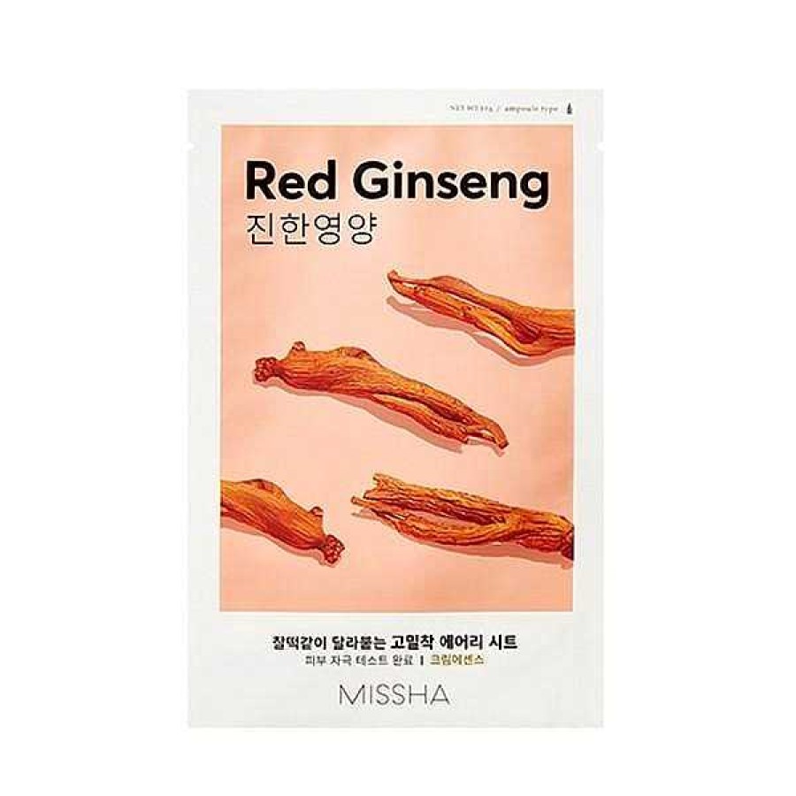 Missha Mascarilla Facial | Mascarilla Facial Airy Fit Sheet Mask Red Ginseng