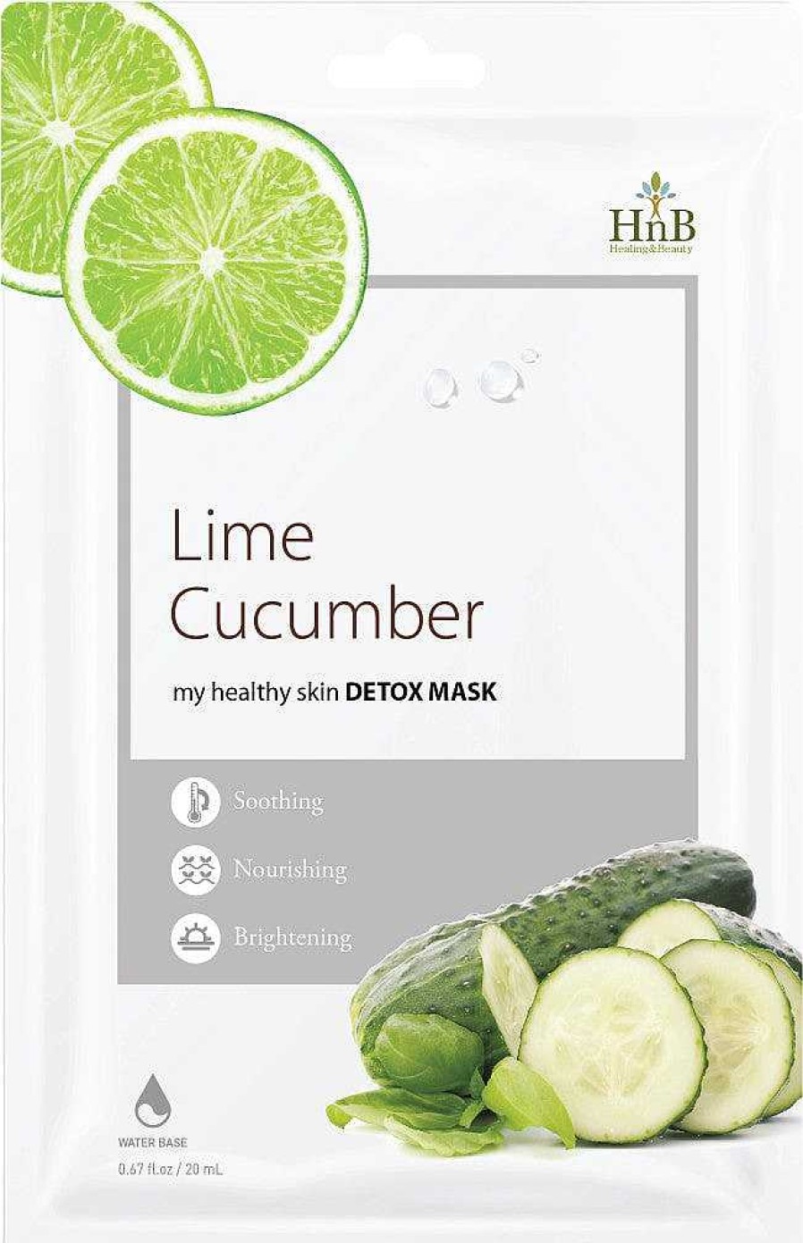 HNB Mascarilla Facial | Mascarilla Facial Hnb Lime Cucumber Detox Mask