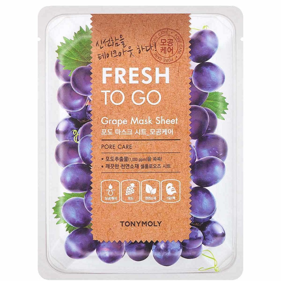 Tonymoly Mascarilla Facial | Mascrilla Facial Tonymoly Fresh To Go Grape Mask Sheet 25G