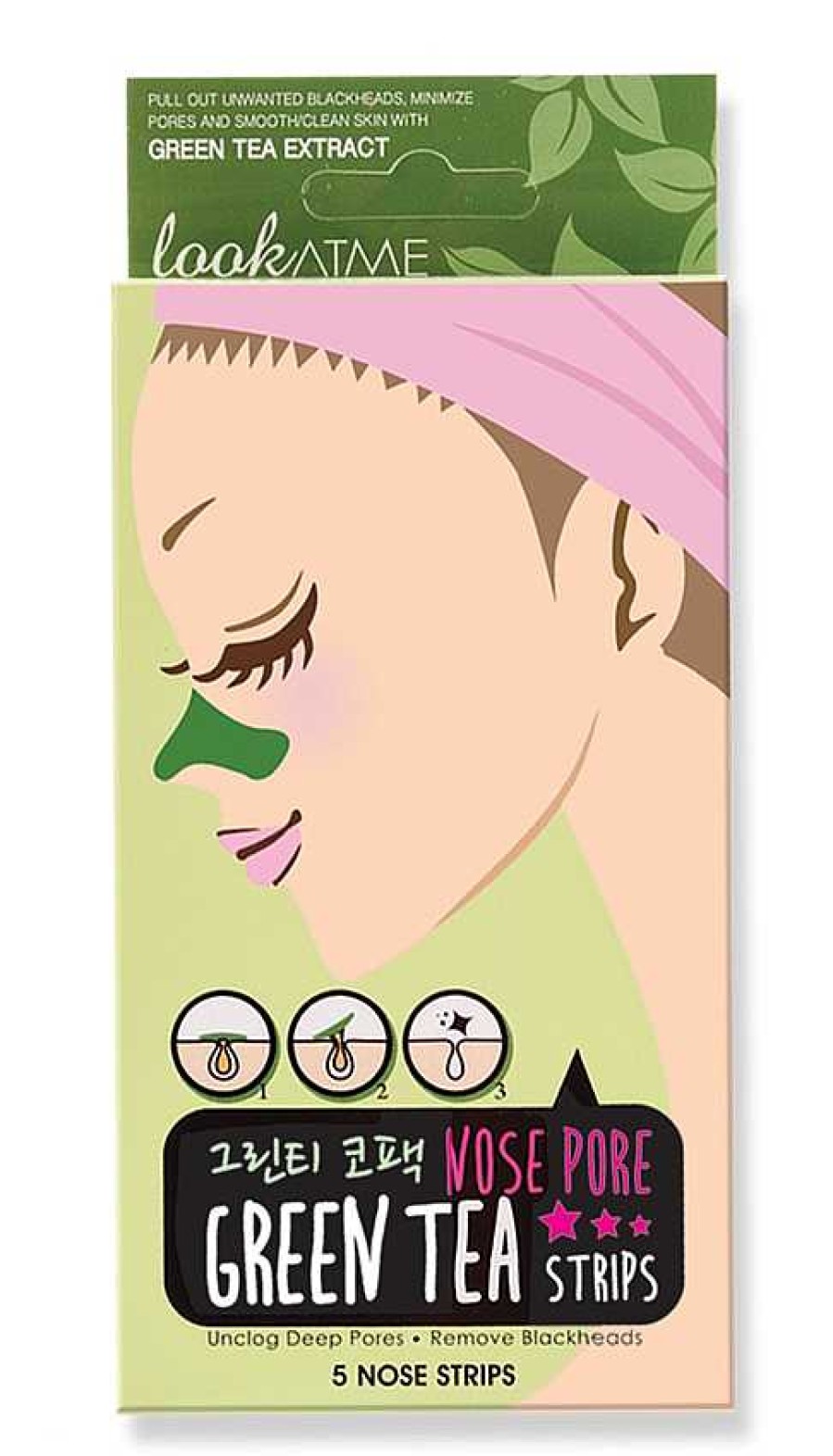 Look at Me Parches | Parches Para Nariz Look At Me Nose Pore Strips Green-Tea