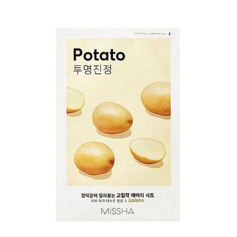 Missha Mascarilla Facial | Mascarilla Facial Para Unificar El Tono Missha Airy Fit Sheet Mask Potato