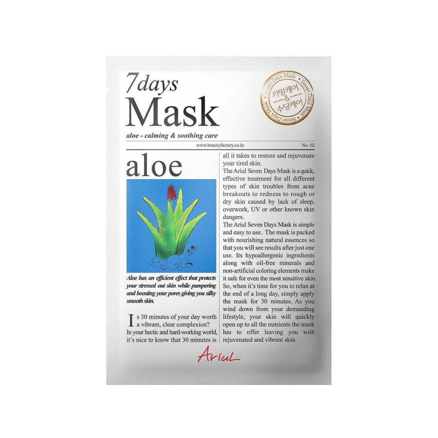 Ariul Mascarilla Facial | Mascarilla Facial Ariul 7 Days - Aloe