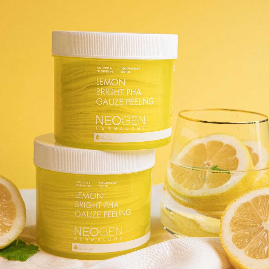 Neogen Exfoliante Facial | Discos Exfoliantes Neogen Dermalogy Lemon Bright Pha Gauze Peeling 190Ml