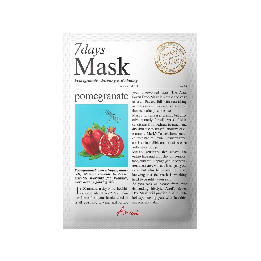 Ariul Mascarilla Facial | Mascarilla Facial Ariul 7 Days Pomegranate