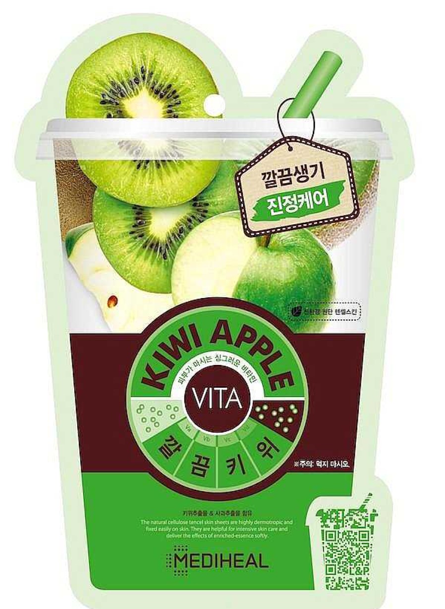 Mediheal Mascarilla Facial | Mascarilla Facial Mediheal Kiwi Apple Vita Mask