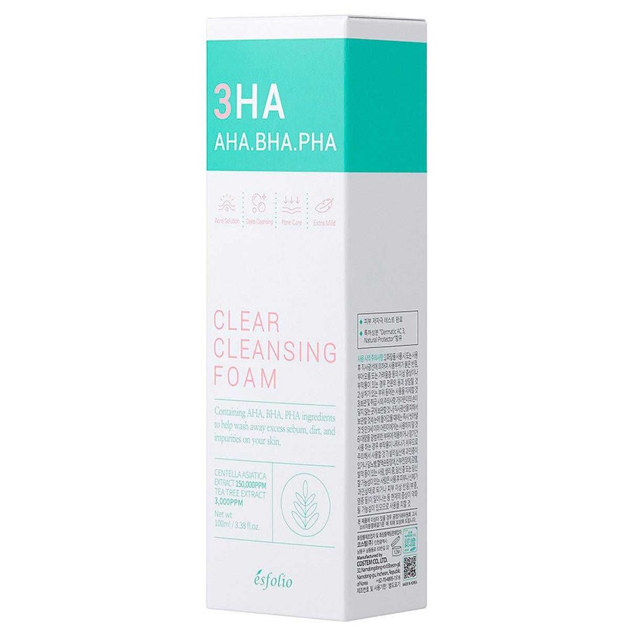 Esfolio Piel Mixta | Limpiador Facial Esfolio 3Ha Clear Cleansing Foam 100Ml