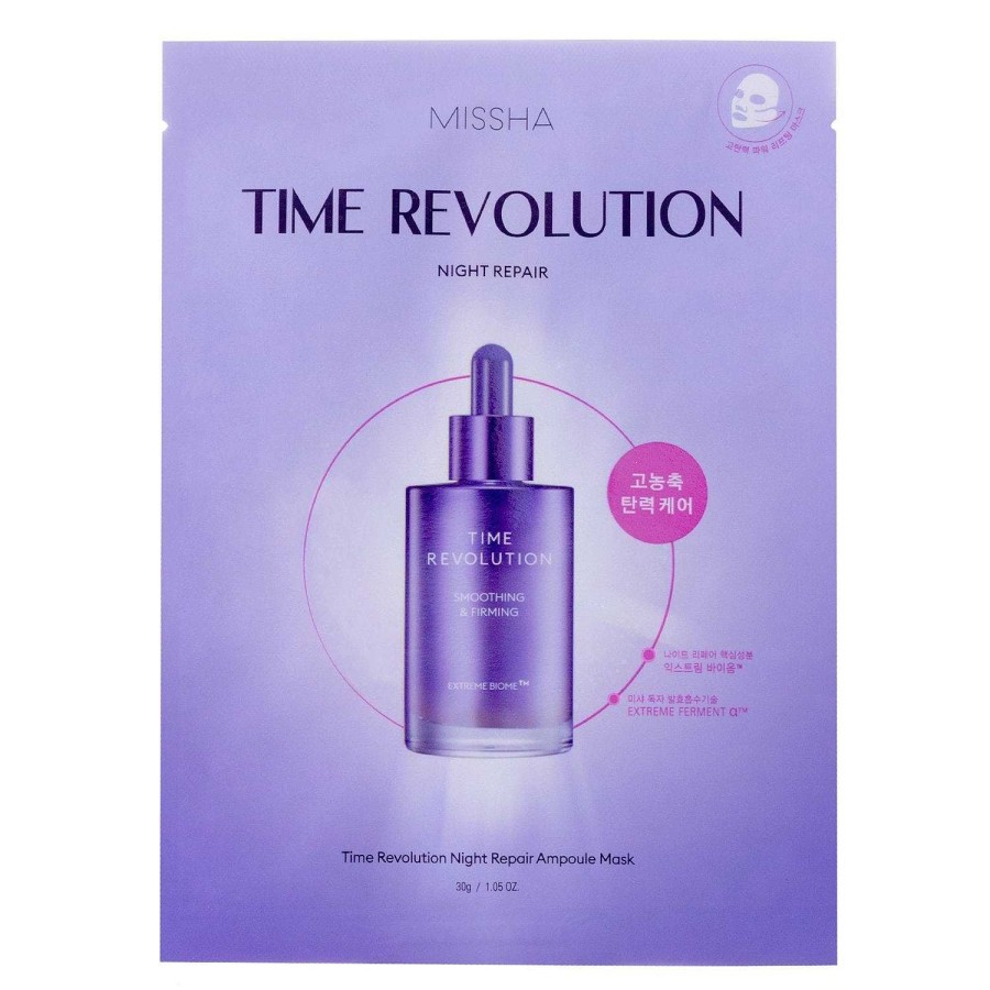 Missha Mascarilla Facial | Mascarilla Missha Time Revolution Night Repair Ampoule Mask 30G