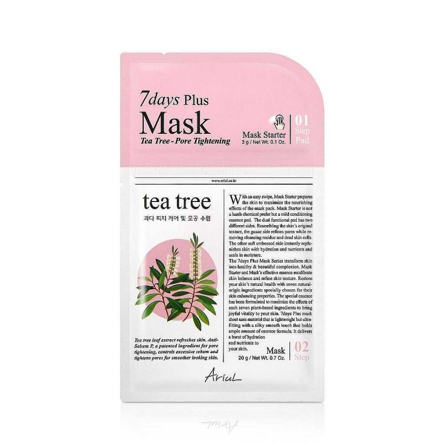 Ariul Mascarilla Facial | Mascarilla Facial 7 Days Plus Mask Tea Tree