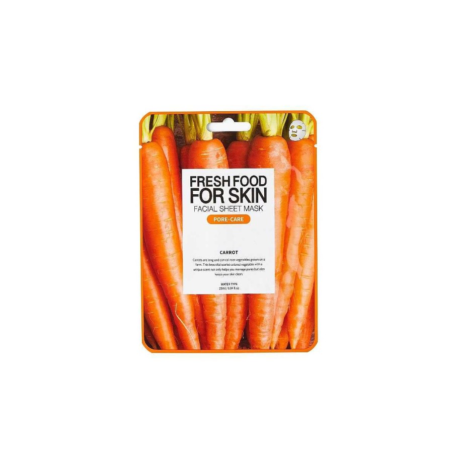 Farm Skin Mascarilla Facial | Mascarilla Facial Farm Skin Freshfood For Skin Facial Sheet Mask (Carrot) 25Ml