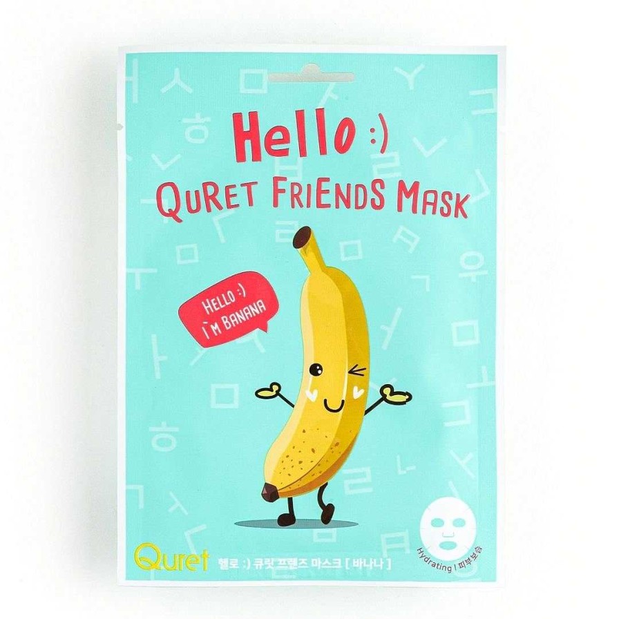 Quret Mascarilla Facial | Mascarilla Facial Quret Hello :) Quret Friends Mask Banana 25G