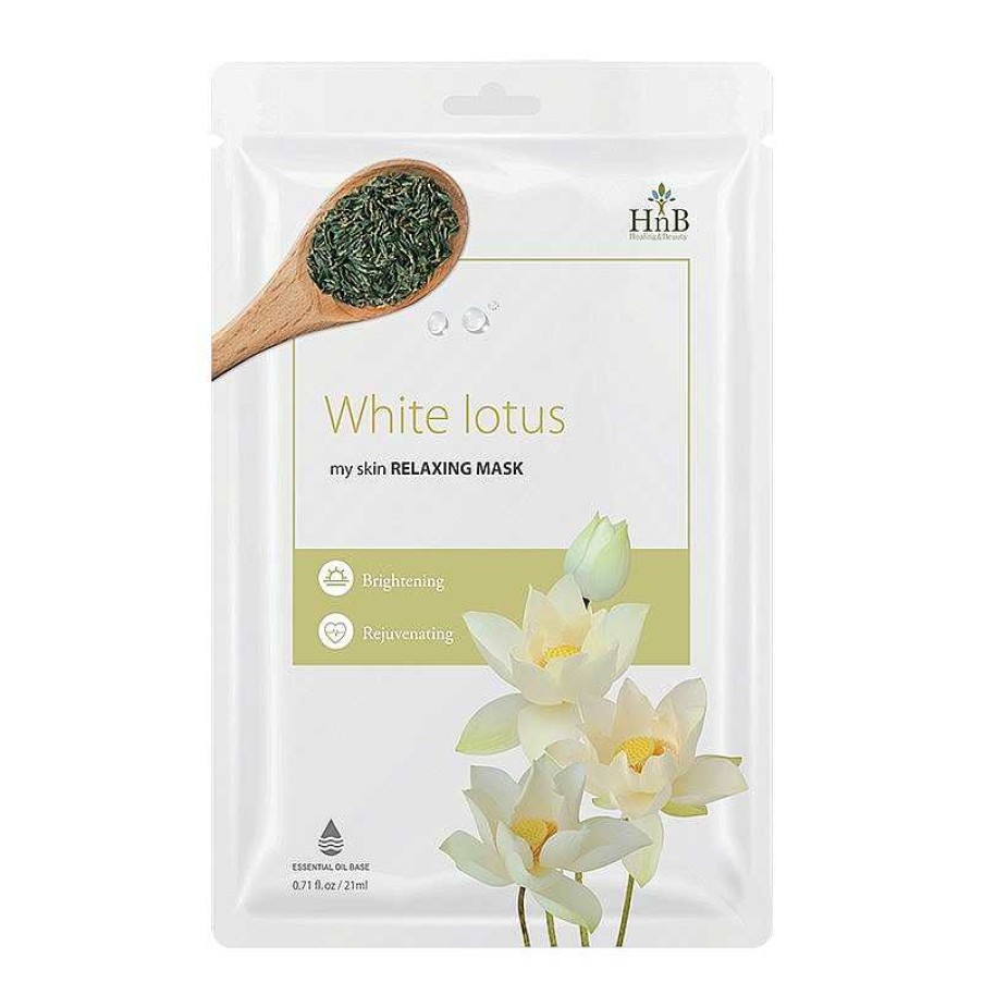 HNB Mascarilla Facial | Mascarillas Hnb White Lotus My Skin Relaxing Mask 21Ml